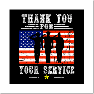 veterans day thank you for your service Posters and Art